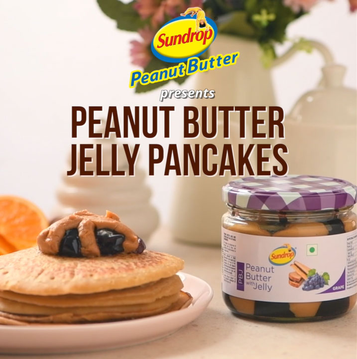 PEANUT BUTTER JELLY PANCAKES