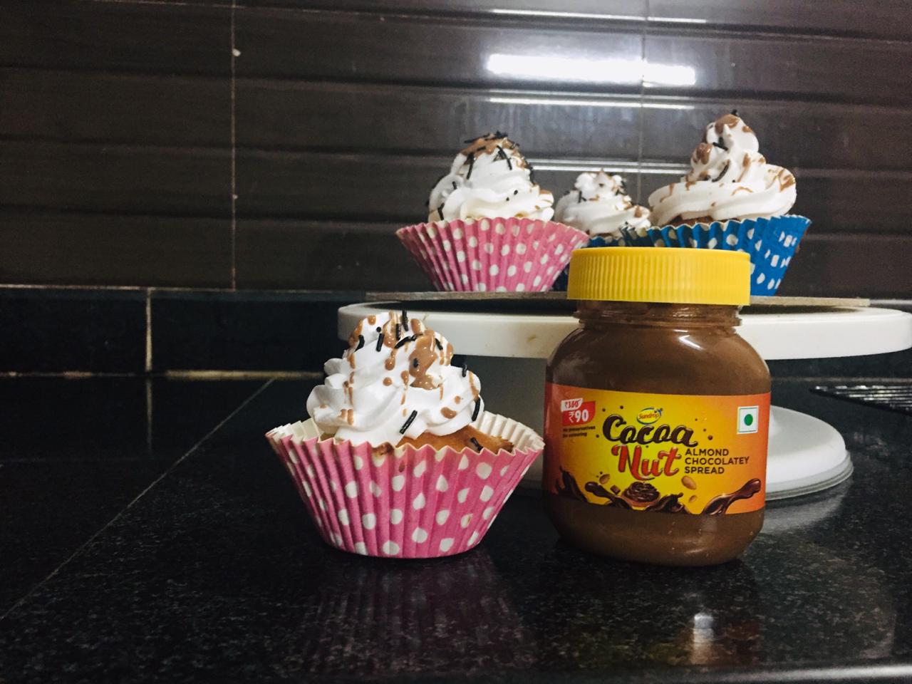 Vanilla Cupcakes with Chocolate filled centre